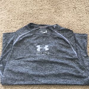 Grey under armour workout shirt